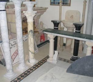 colonnes marbre et granit